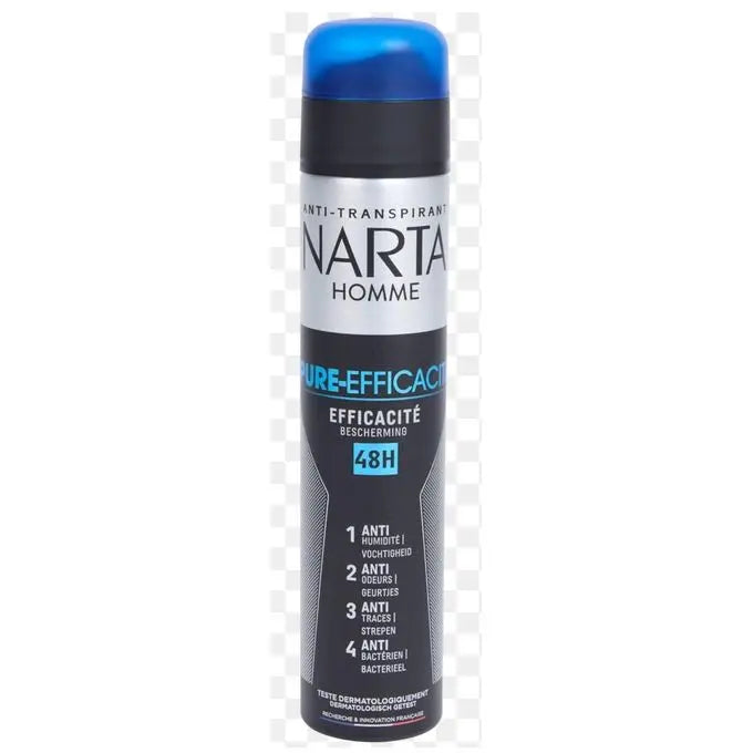 NARTA HOMME PURE-EFFICACITÉ 48H - Déodorant Anti-Transpirant - Cpourtoi.Net