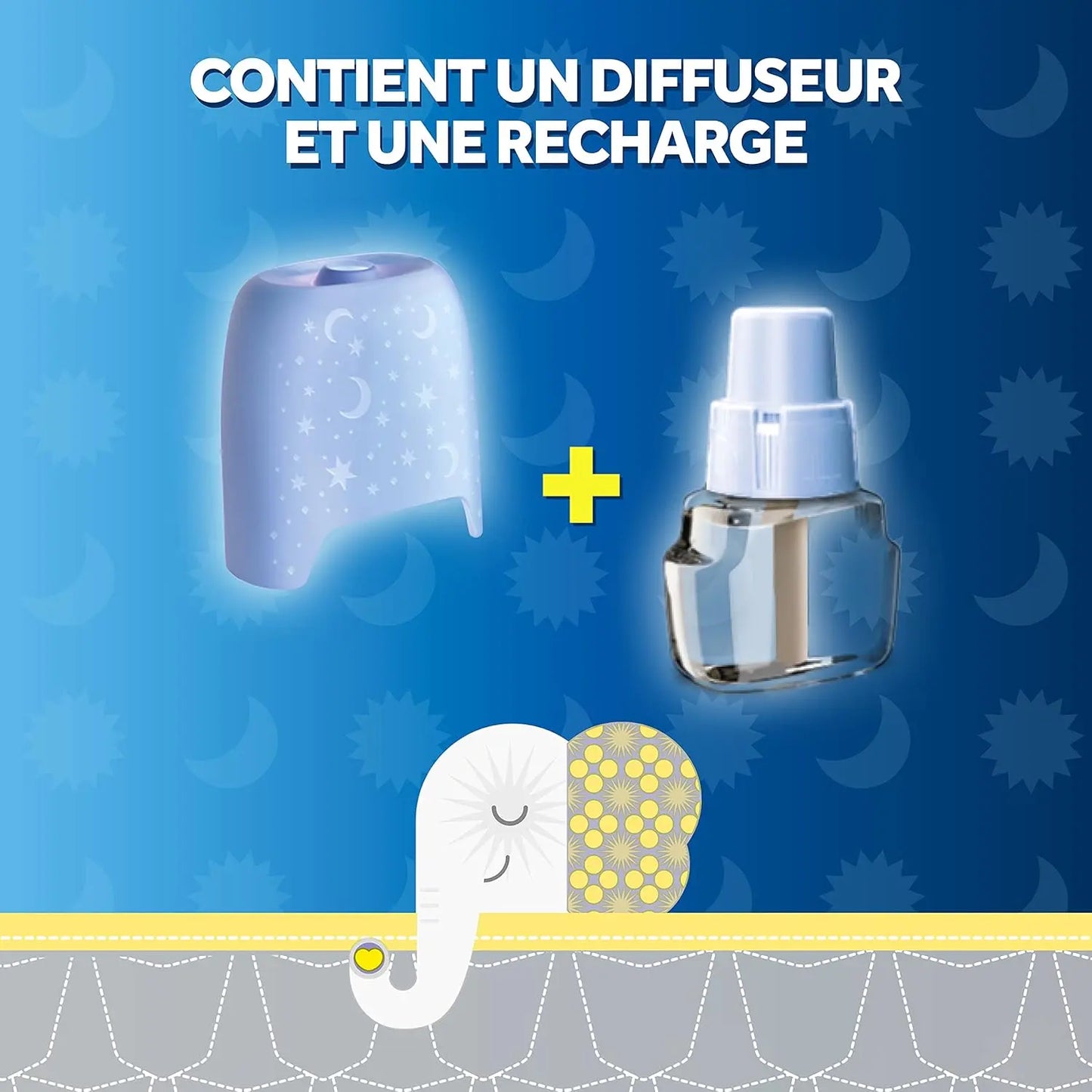 Raid Family Diffuseur Electrique Liquide - Moustiques et Moustiques Tigres 45 Nuits - Sans Parfum Ajouté - 1 Diffuseur et 1 Recharge RAID