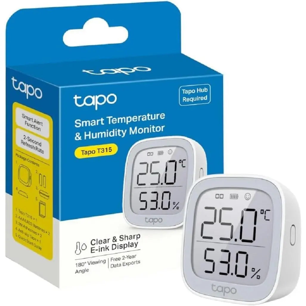 Tapo Capteur T315 WiFi - Température Réelle et Alertes Instantanées - Cpourtoi.Net