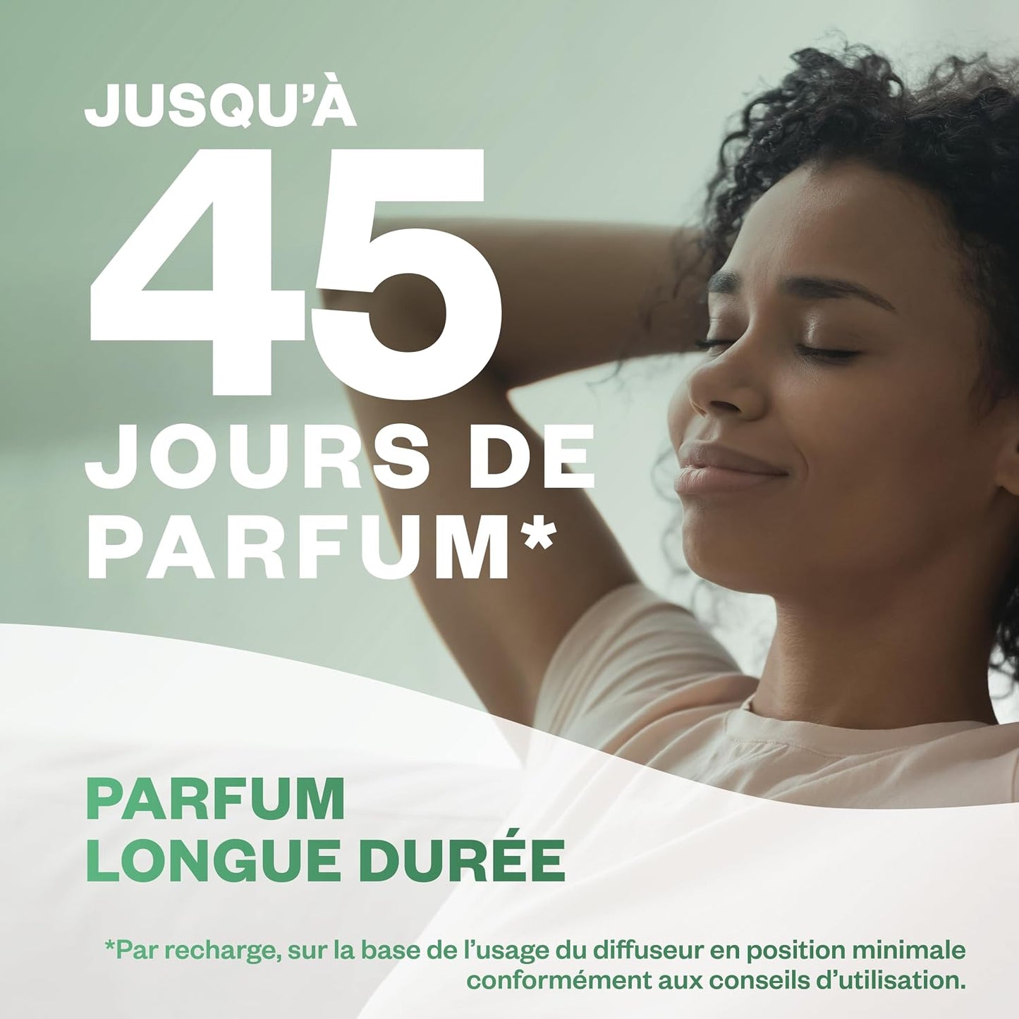 Air Wick Diffuseur d’huiles Essentielles Brume Parfumée+ 2 Recharges 20 ml Parfum Lavande et Eucalyptus