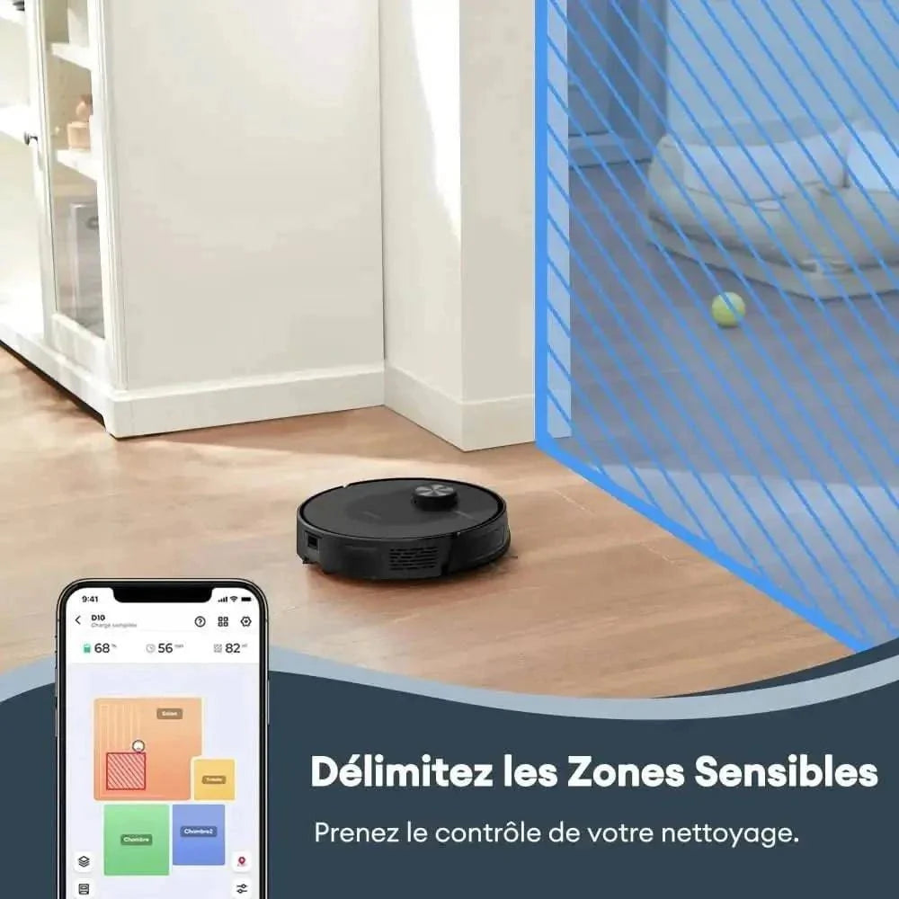 Ultenic D10 LiDAR - Nettoyage optimal avec technologie de navigation avancée 5000 Pa - Cpourtoi.Net