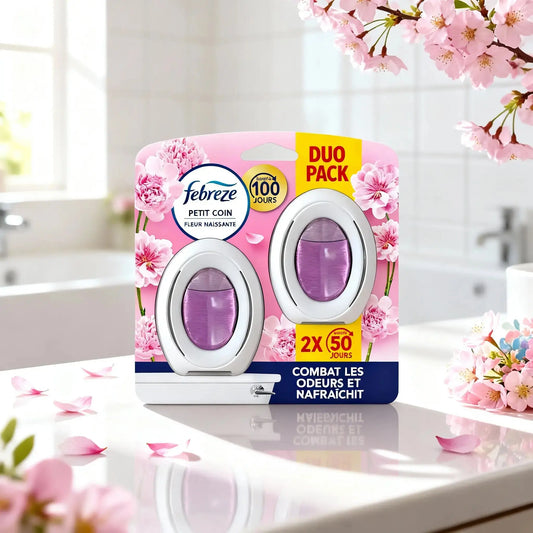 Febreze Petit Coin Fleur Naissante - Désodorisant, Fraîcheur Durable