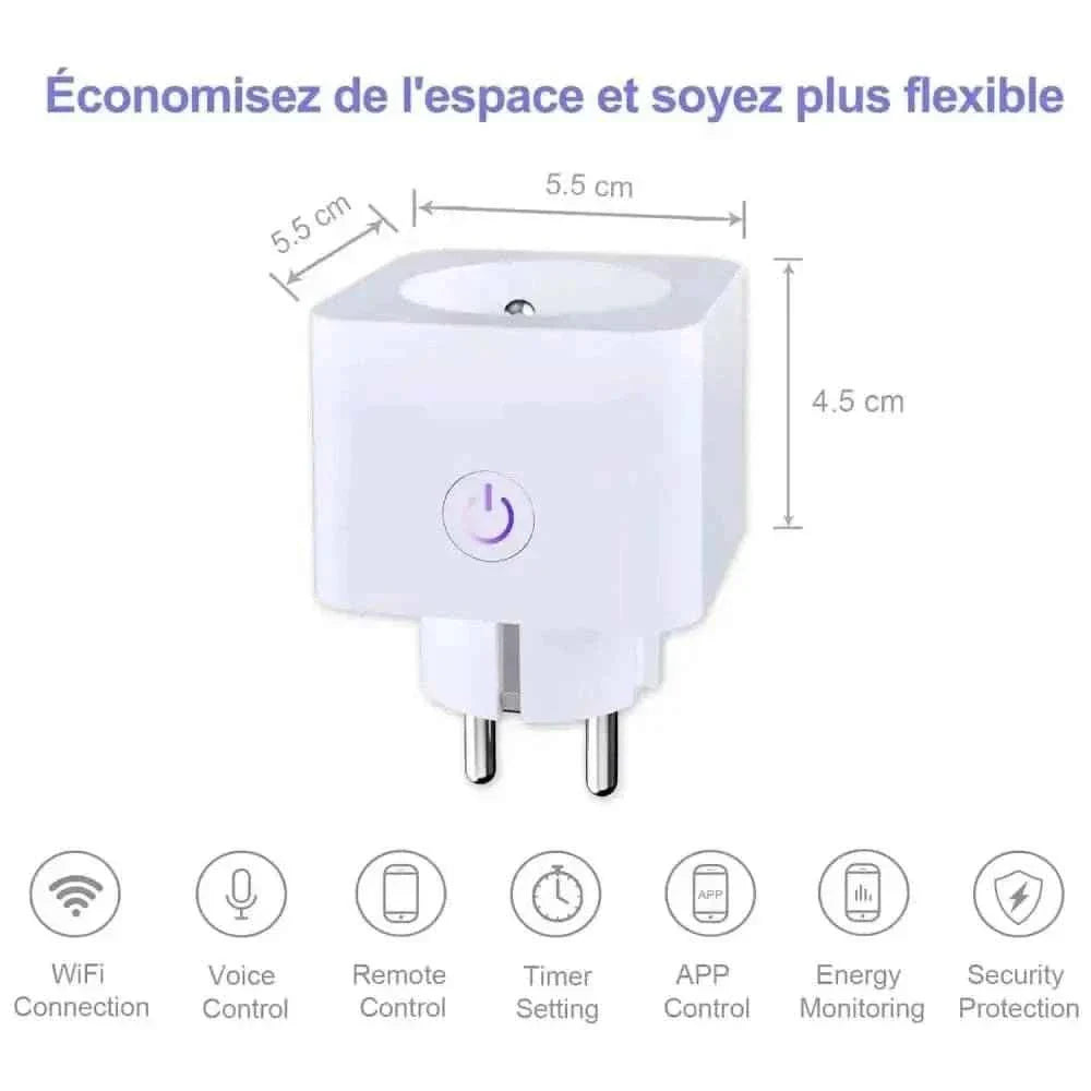 ANTELA Prise WiFi Intelligente: Smart Home | Gestion Énergétique et Contrôle à Distance - Cpourtoi.Net