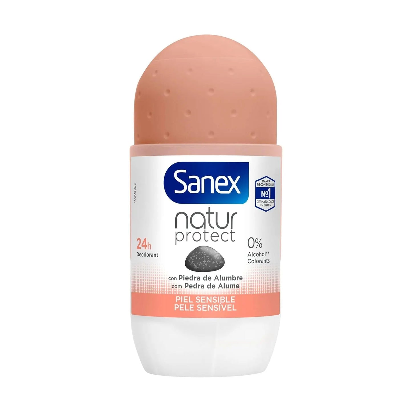 Roll-On Déodorants Sanex Natur Protect 50 ml, 24H avec Pierre d'Alun pour Peaux Sensibles - Cpourtoi.Net