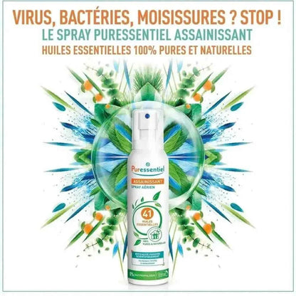 Puressentiel Spray Assainissant 200ml - Soin Personnel Naturel et Bio - Cpourtoi.Net