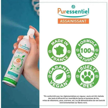 Puressentiel Spray Assainissant 200ml - Soin Personnel Naturel et Bio - Cpourtoi.Net