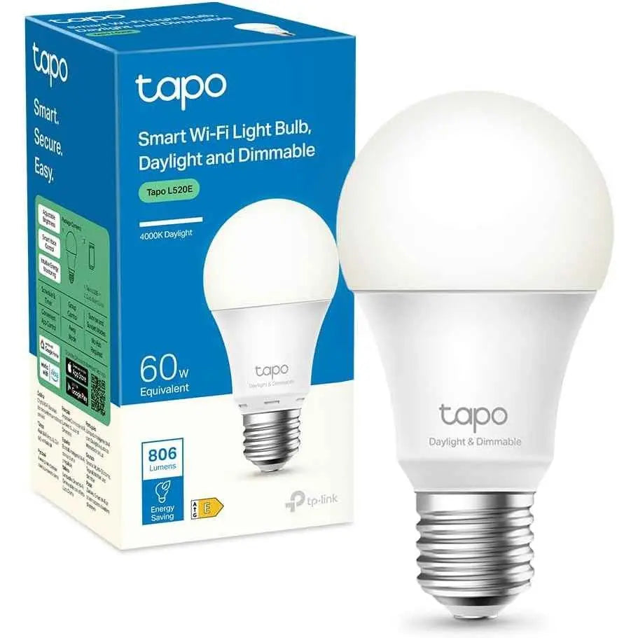 Tapo Ampoule L520E LED E27 4000K – Contrôle Vocal, Économie d’Énergie - Cpourtoi.Net