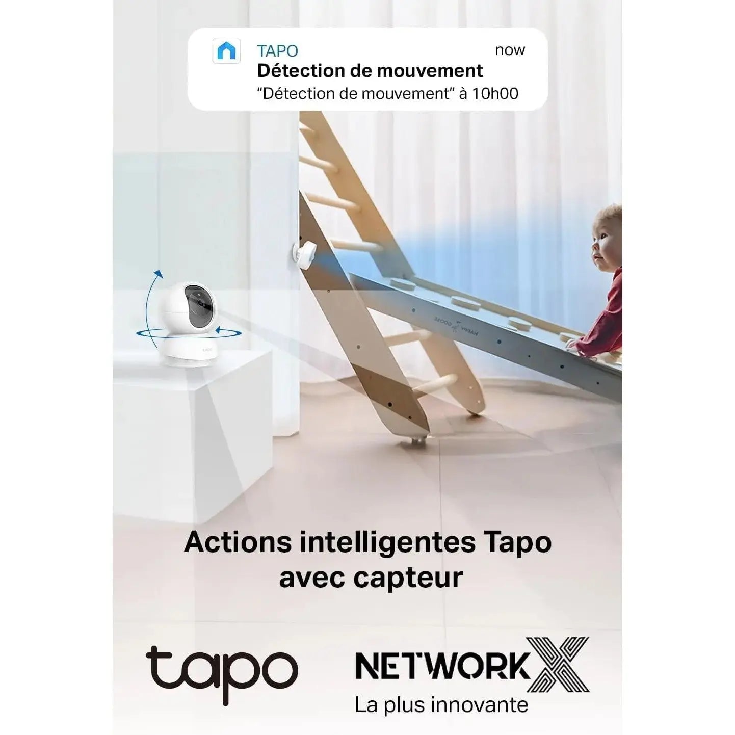 Tapo C200C 360° 1080P Indoor WiFi Surveillance Camera Night Vision Real Time Notifications Person Detection Motion Tracking Remote Control Compatible with Alexa Cpourtoi.Net