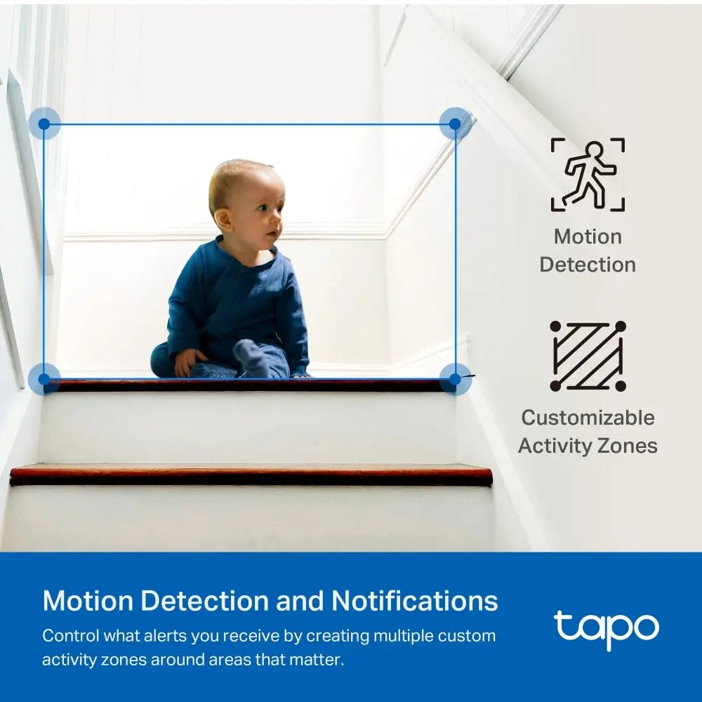 Tapo C220 2.5K Caméra de Surveillance WiFi intérieure 360° avec Détection Humaine AI - Cpourtoi.Net