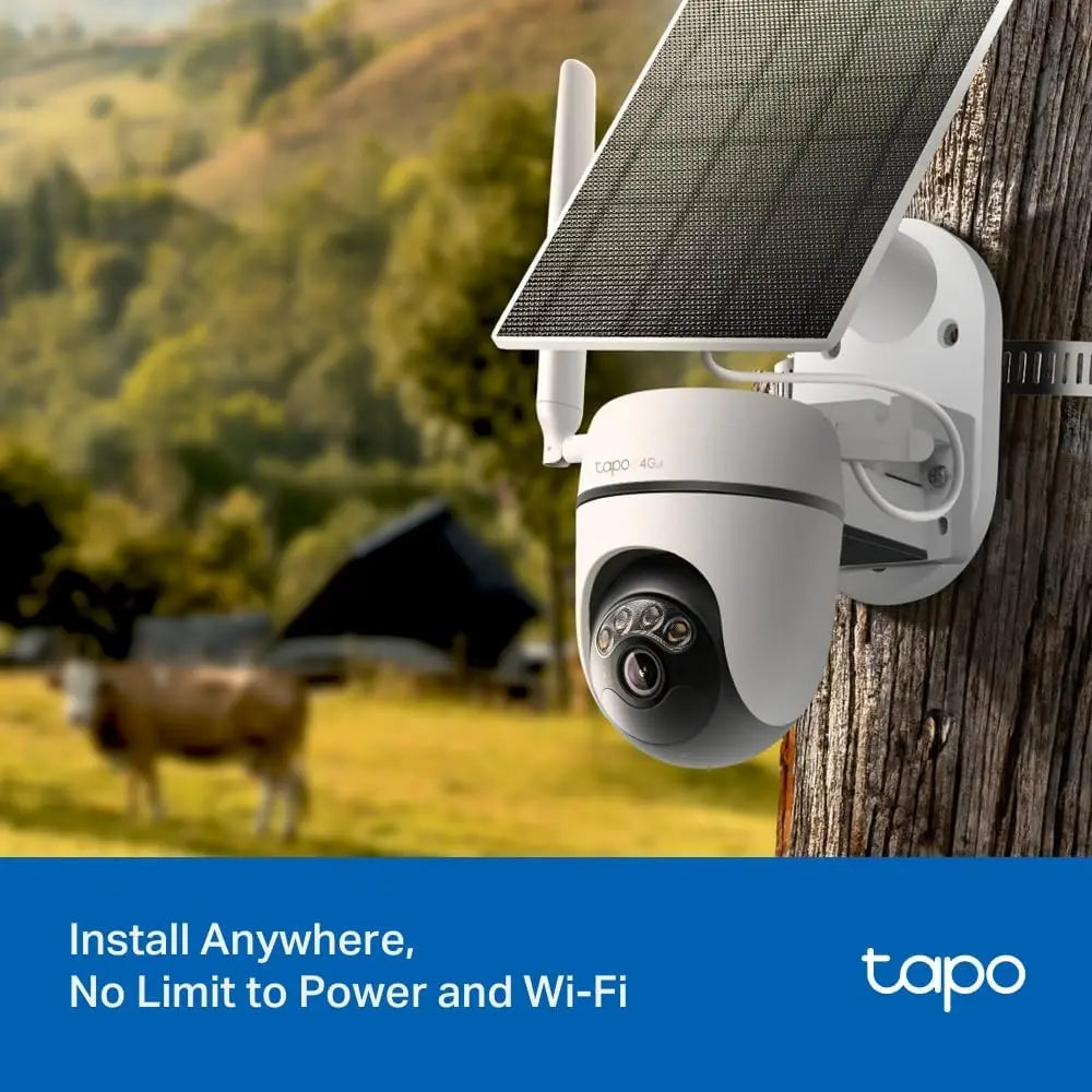 Tapo C615G KIT 2K 3MP Wireless Solar Security Camera 4G Security Camera with SIM Slot, Color Night Vision, Outdoor Camera with AI Detection, IP65, No Hub, Alexa, GoogleHome, No Cpourtoi.Net