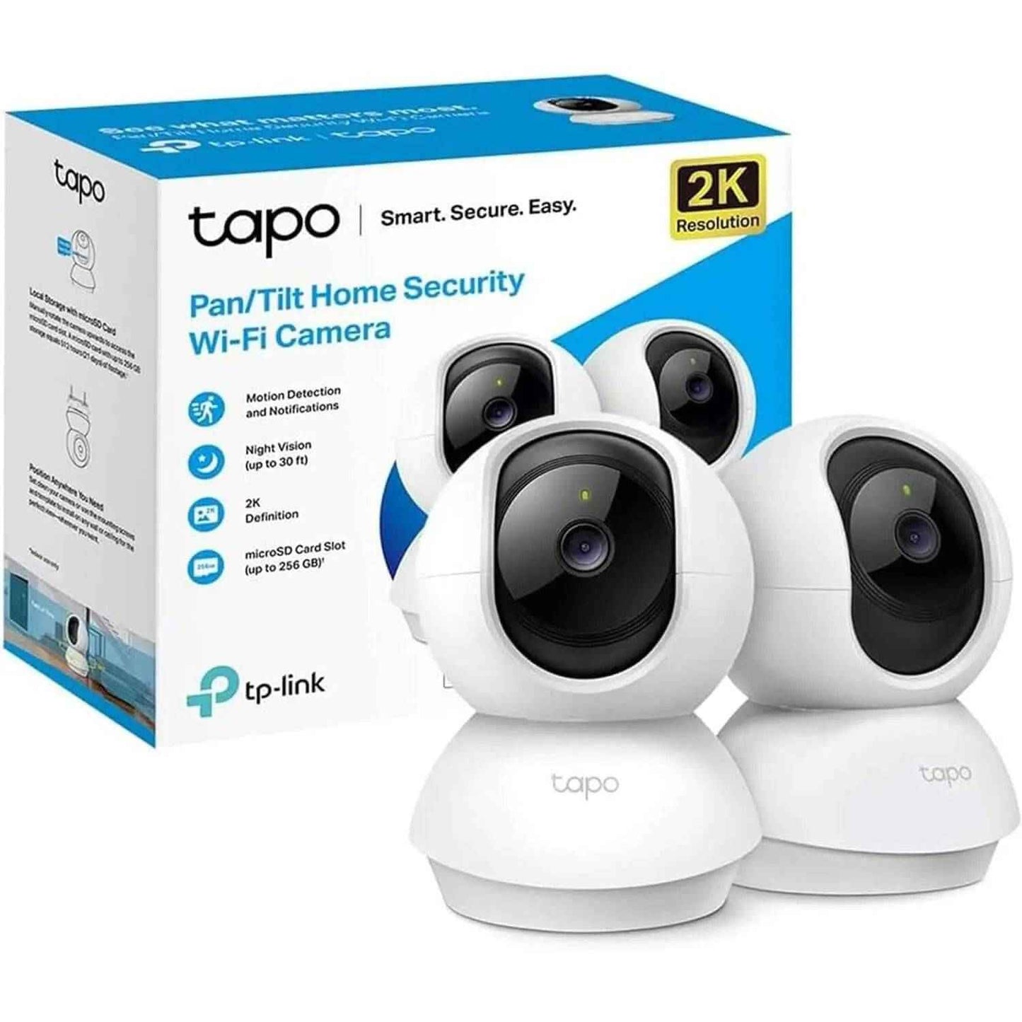 Tapo Pack Duo C210 - Vision Nocturne et Détection de Mouvement - Cpourtoi.Net