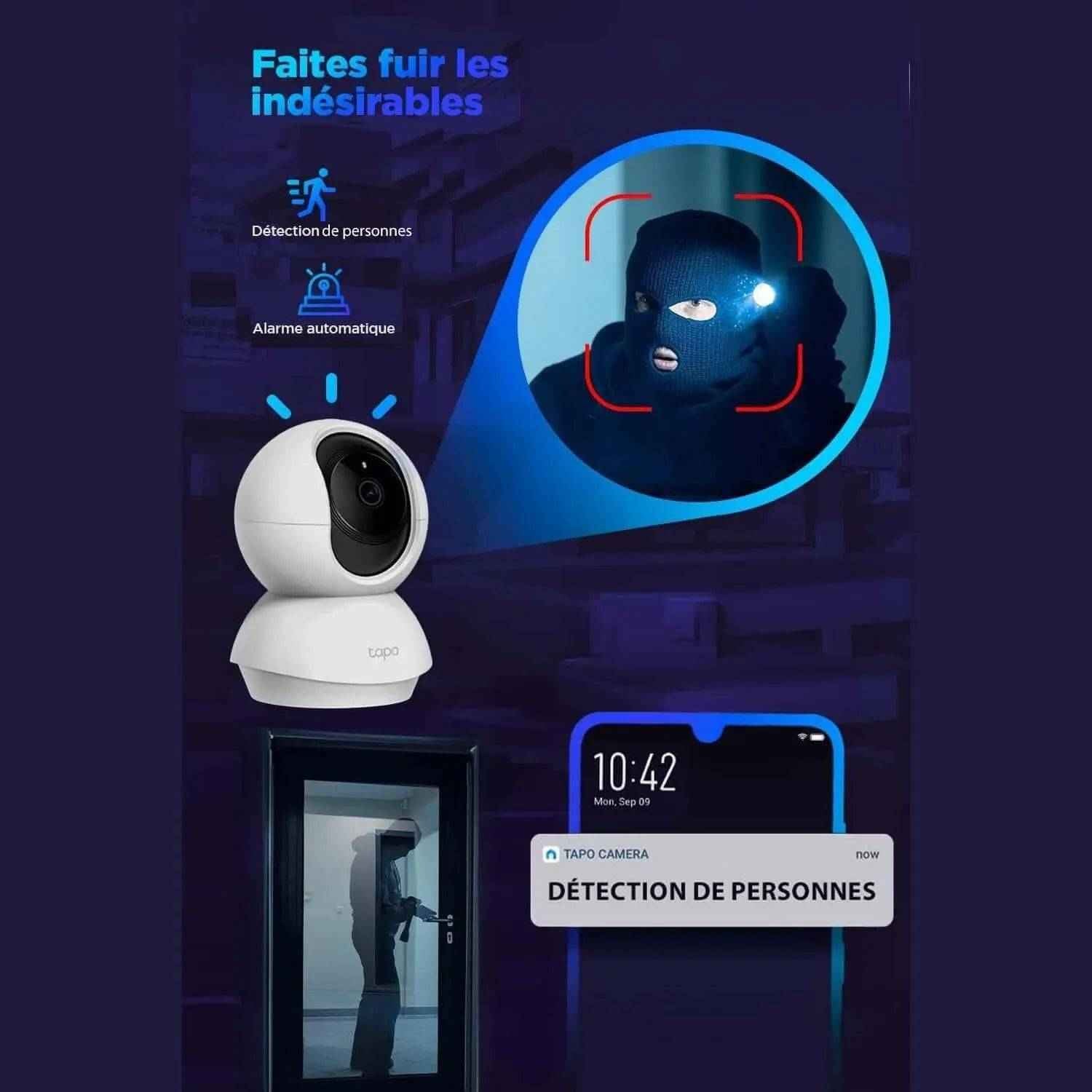 Tapo Pack Duo C210 - Vision Nocturne et Détection de Mouvement - Cpourtoi.Net