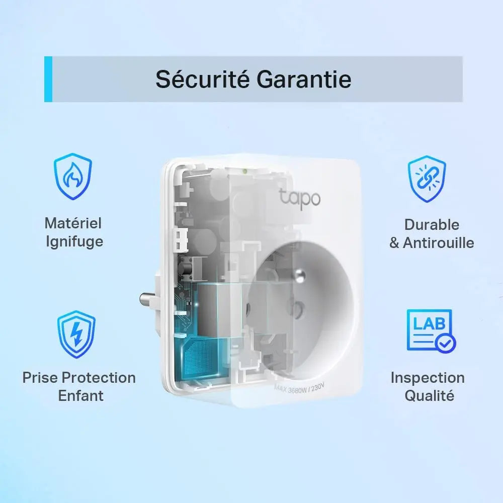 Tapo Prise WiFi P100 (Pack de 2) – Commande vocale & Économies d’énergie - Cpourtoi.Net