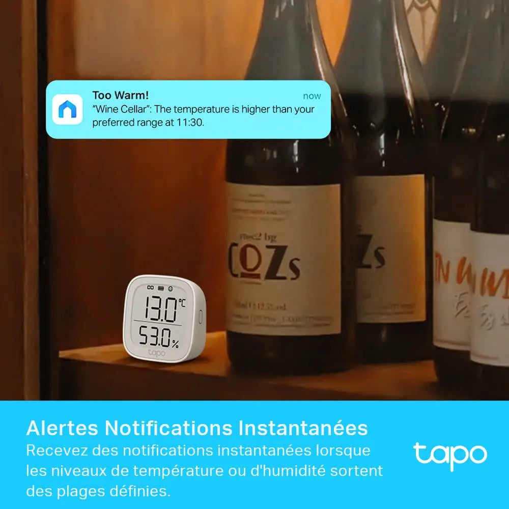 Tapo T100 Détecteur de Mouvement Intelligent, Détection à Large Portée, Allumage Automatique des Lumières, Compatible Alexa et Google Home, Batterie Longue Durée, Programmable, Hub requis - Cpourtoi.Net