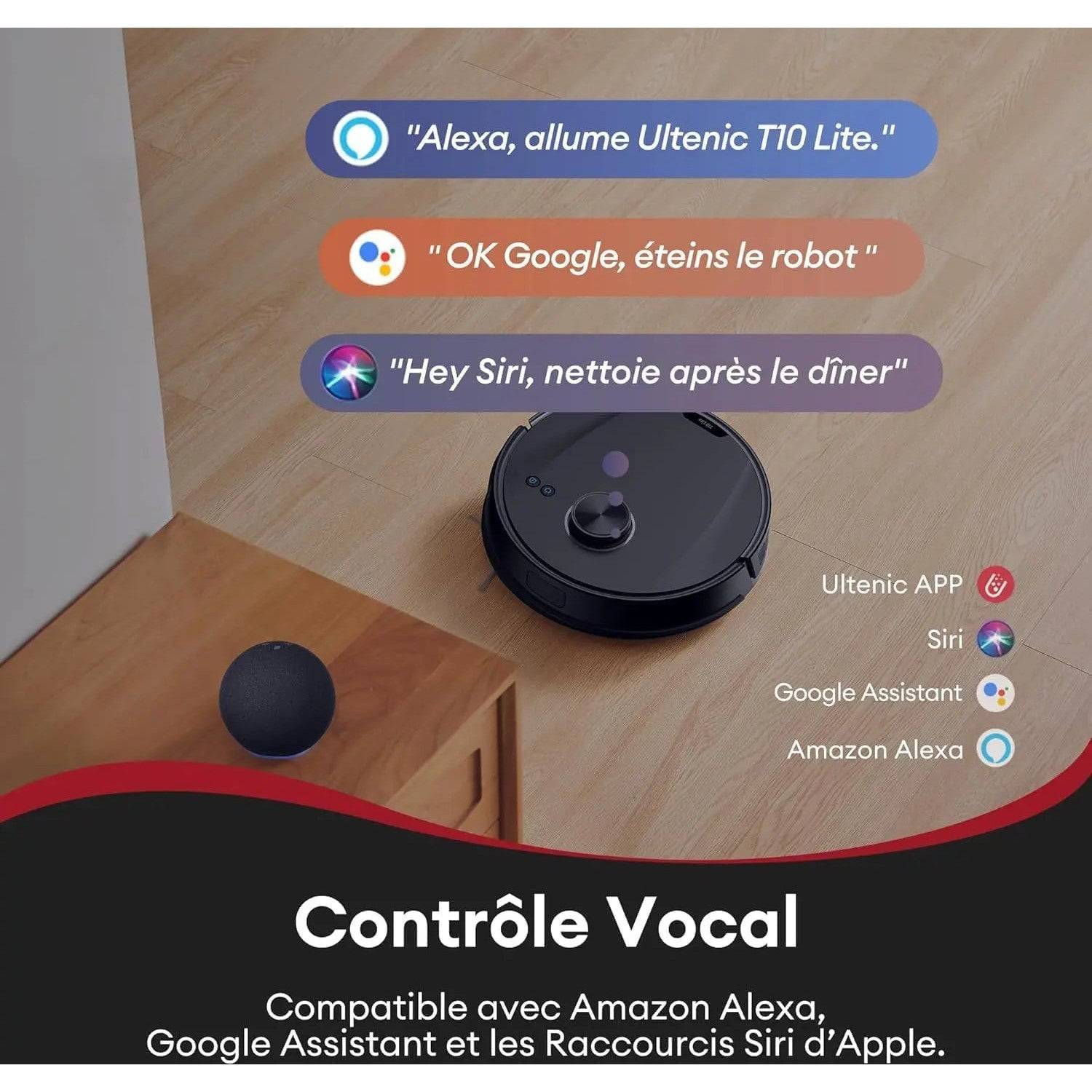 Ultenic T10 Lite Robot Aspirateur - Auto Vidage, Nettoyage - Cpourtoi.Net