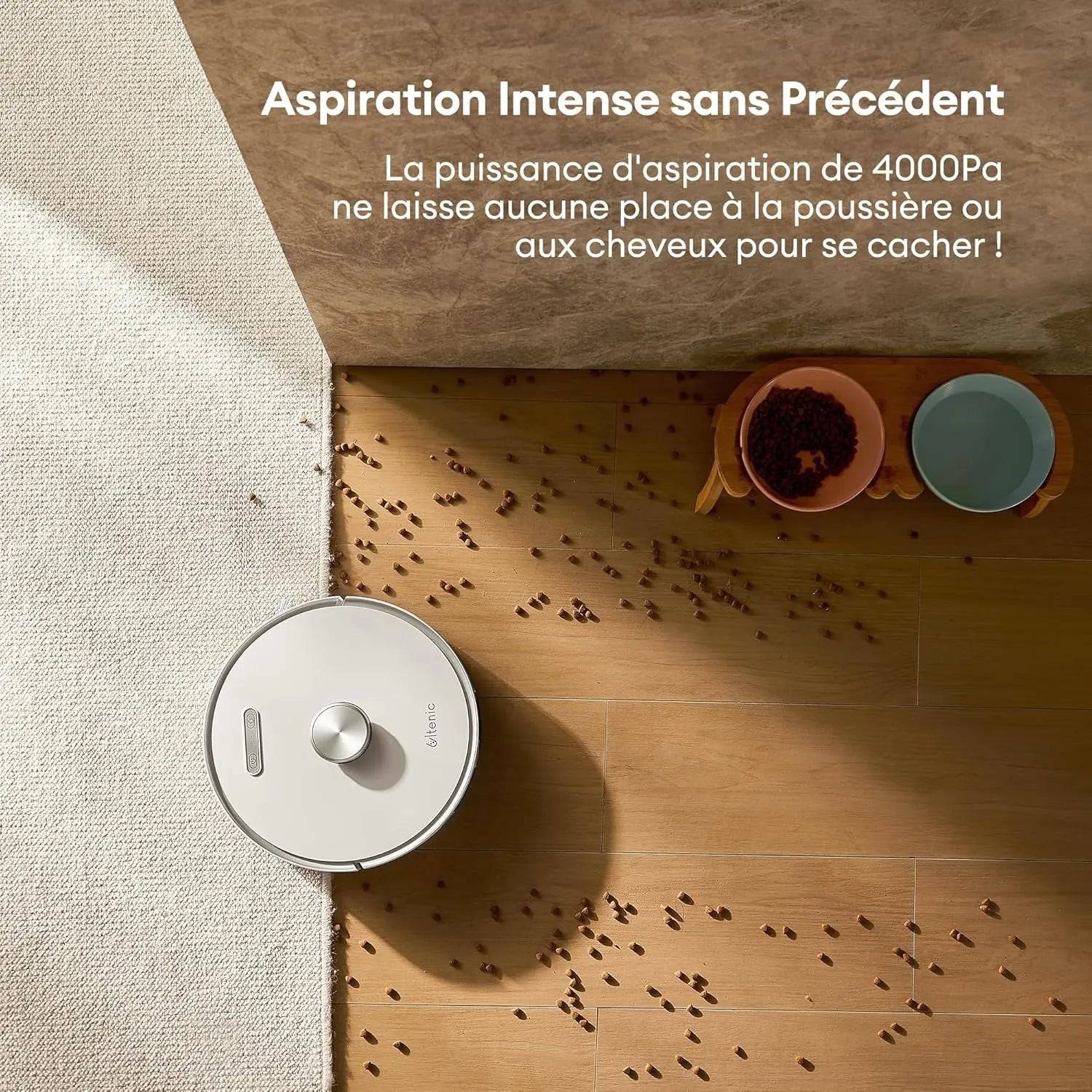 Ultenic Aspirateur T10 Robot - Auto Vidage, Lidar Précis - Cpourtoi.Net