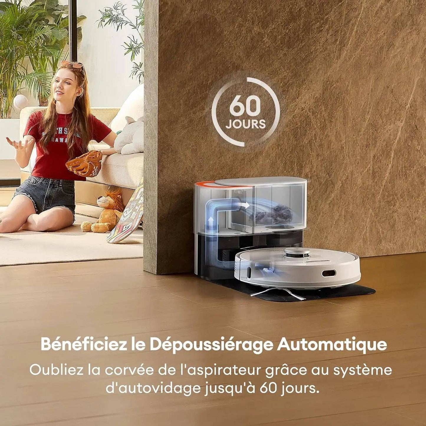 Ultenic Aspirateur T10 Robot - Auto Vidage, Lidar Précis - Cpourtoi.Net