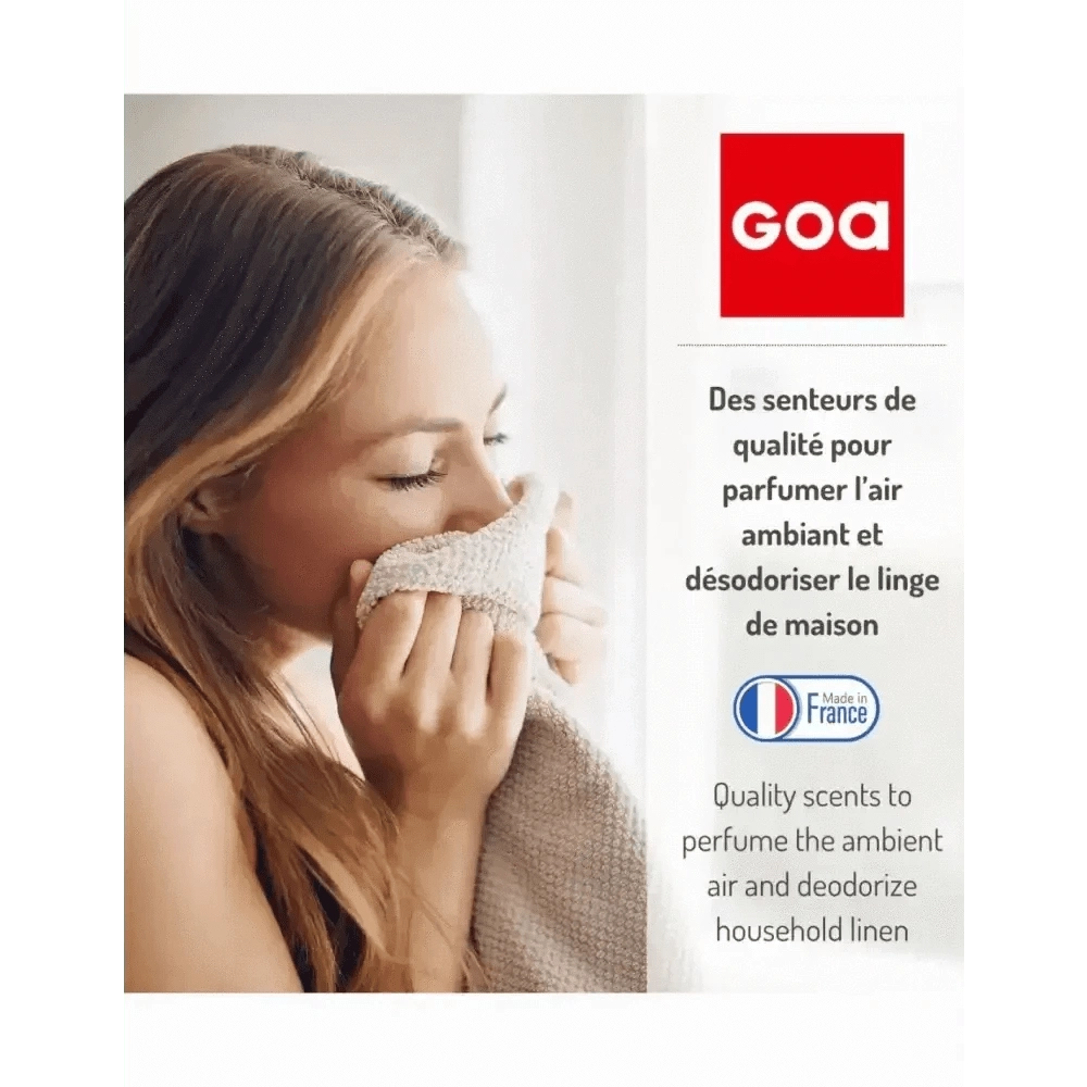 Goa Vaporisateur Lin Blanc - Fraîcheur, Parfum Durable - Cpourtoi.Net