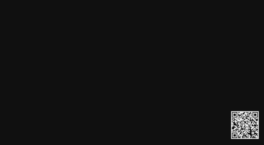 QR code on a black background, used for scanning to access additional product information.